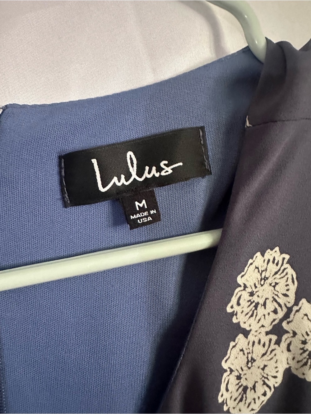Lulus Riverside Slate Blue Floral Print Shift Dress - Picture 2 of 3